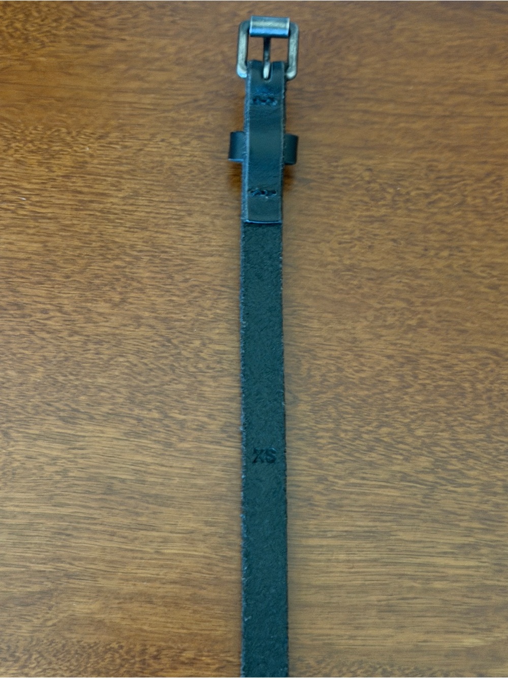 J. Crew Black Studded Skinny Leather Belt with Silver Buckle - Picture 2 of 2